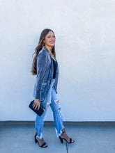 Load image into Gallery viewer, PREORDER: Nyx Velvet Blazer in Four Colors