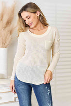 Load image into Gallery viewer, Culture Code Full Size Scoop Neck Patch Pocket Top