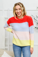 Load image into Gallery viewer, Bright Striped Knit Sweater