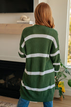 Load image into Gallery viewer, Brighter is Better Striped Cardigan in Green- 11/30/2023