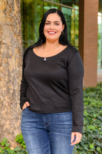 Load image into Gallery viewer, Can You Believe It Basic Long Sleeve Top In Black