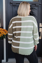Load image into Gallery viewer, Can't Decide Color Block Striped Sweater
