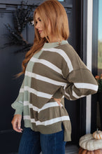 Load image into Gallery viewer, Can't Decide Color Block Striped Sweater