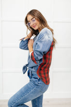 Load image into Gallery viewer, Checkered Denim Patch Shirt