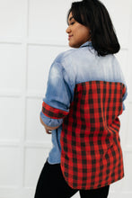 Load image into Gallery viewer, Checkered Denim Patch Shirt