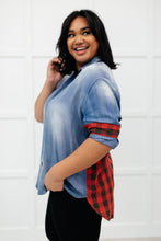 Load image into Gallery viewer, Checkered Denim Patch Shirt