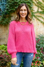 Load image into Gallery viewer, Claim The Stage Knit Sweater In Hot Pink