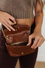 Load image into Gallery viewer, Classic Beauty Quilted Clutch in Brown
