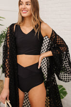 Load image into Gallery viewer, Come Sail Away Swim Top In Black