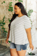 Load image into Gallery viewer, Cozy In Stripes Top in Gray
