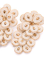 Load image into Gallery viewer, Falling Petals Earrings in Ivory