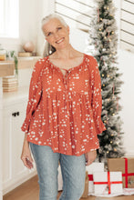 Load image into Gallery viewer, Daisy Flow Blouse In Rust