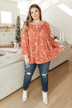 Load image into Gallery viewer, Daisy Flow Blouse In Rust