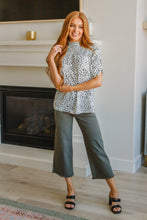 Load image into Gallery viewer, Dottie Ruched Mock Neck Blouse