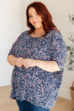 Load image into Gallery viewer, Essential Blouse in Navy Paisley