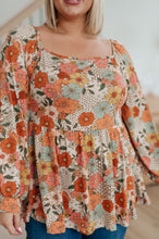 Load image into Gallery viewer, Fall For Florals Babydoll Top