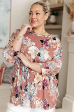 Load image into Gallery viewer, Float On Floral Top in Marsala