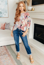Load image into Gallery viewer, Float On Floral Top in Marsala