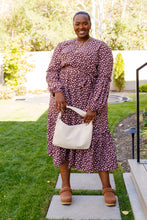 Load image into Gallery viewer, Flow With The Times Floral Midi Dress In Brown