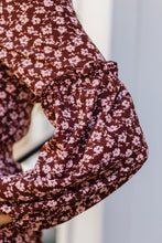Load image into Gallery viewer, Flow With The Times Floral Midi Dress In Brown