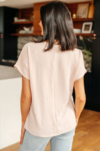 Load image into Gallery viewer, Frequently Asked Questions V-Neck Top in Blush