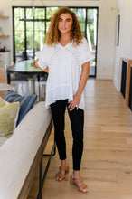 Load image into Gallery viewer, Giving In V Neck Spliced Top