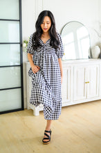 Load image into Gallery viewer, Greenville Gingham Midi Dress