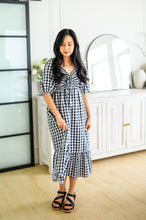 Load image into Gallery viewer, Greenville Gingham Midi Dress