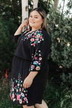 Load image into Gallery viewer, Happy To See You Floral Embroidered Dress