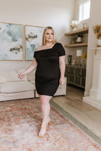 Load image into Gallery viewer, Head Over Heels Asymmetrical Neckline Dress