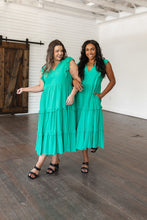 Load image into Gallery viewer, Tiers in Heaven Tiered Midi Dress