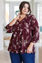 Load image into Gallery viewer, Hometown Classic Top in Wine Floral