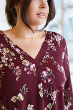 Load image into Gallery viewer, Hometown Classic Top in Wine Floral