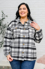 Load image into Gallery viewer, Kate Plaid Jacket in Black & White