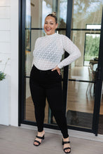 Load image into Gallery viewer, Keeping Secrets Lace Mock Neck Top