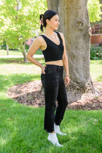 Load image into Gallery viewer, Kelbie Destroyed Hem Crop Jeans