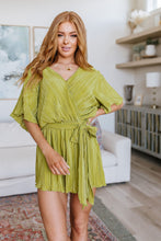 Load image into Gallery viewer, Lovely Life Plisse Romper in Green
