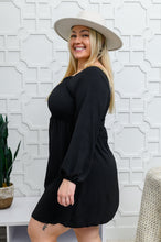 Load image into Gallery viewer, Love Like This Long Sleeve Dress in Black