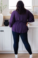 Load image into Gallery viewer, Love On The Line V-Neck Peplum Blouse