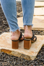 Load image into Gallery viewer, Maya Braided Heels in Black