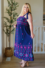 Load image into Gallery viewer, Midnight Magic Embroidered Maxi Dress