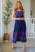 Load image into Gallery viewer, Midnight Magic Embroidered Maxi Dress