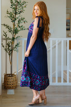 Load image into Gallery viewer, Midnight Magic Embroidered Maxi Dress