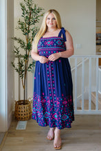 Load image into Gallery viewer, Midnight Magic Embroidered Maxi Dress