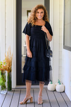 Load image into Gallery viewer, Midnight Waltz Midi Dress