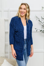 Load image into Gallery viewer, Mountain Mornings Cardigan In Navy