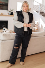 Load image into Gallery viewer, Neither Here Nor There Puffer Vest in Black