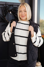 Load image into Gallery viewer, Neither Here Nor There Puffer Vest in Black