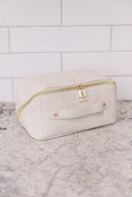 Load image into Gallery viewer, New Dawn Large Capacity Cosmetic Bag in White