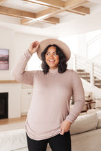 Load image into Gallery viewer, Nivia Draped Turtle Neck Tunic in Mocha